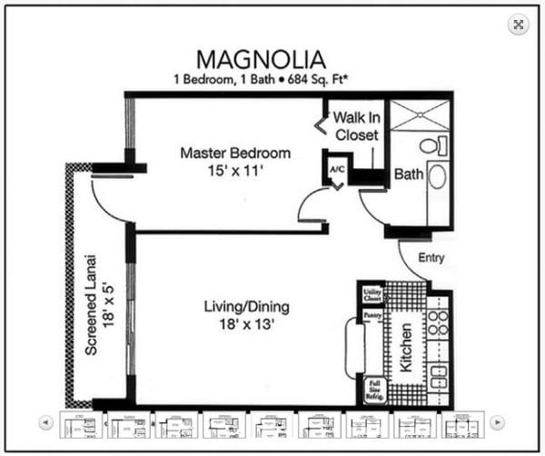 Sun Towers Magnolia floor plan