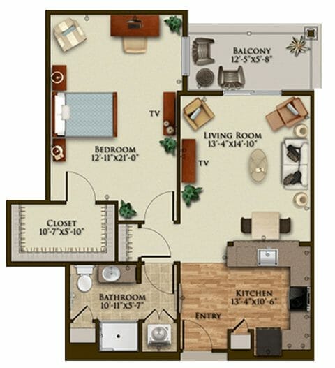Elison Independent & Assisted Living of Maplewood floor plan 8