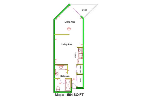 Granite Gate Senior Living Maple floor plan
