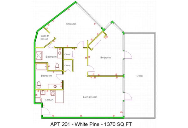 Granite Gate Senior Living White Pine floor plan
