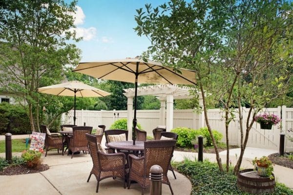 Outdoor Patio at Sunrise of Wilmington