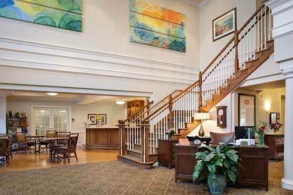 Lobby with Staircase at Sunrise of Wilmington