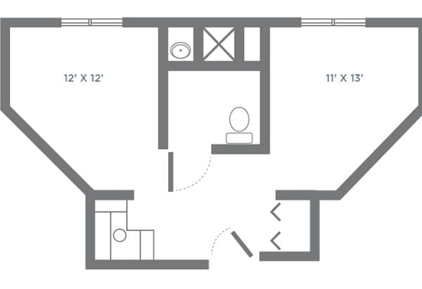 Morningside of Riverchase companion suite floor plan