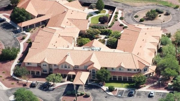 Prestige Assisted Living at Green Valley aerial view of property and grounds