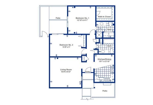 Pueblo Norte Senior Living floor plan 8