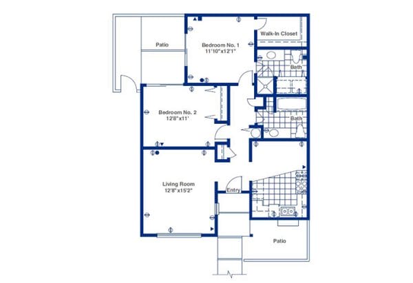 Pueblo Norte Senior Living floor plan 6