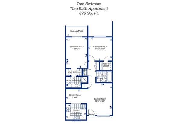 Pueblo Norte Senior Living floor plan 5
