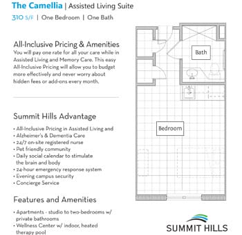 Summit Hills AL Camellia floor plan