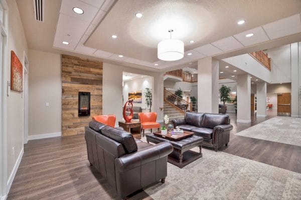 Crescent Senior Living lobby and resident gathering space
