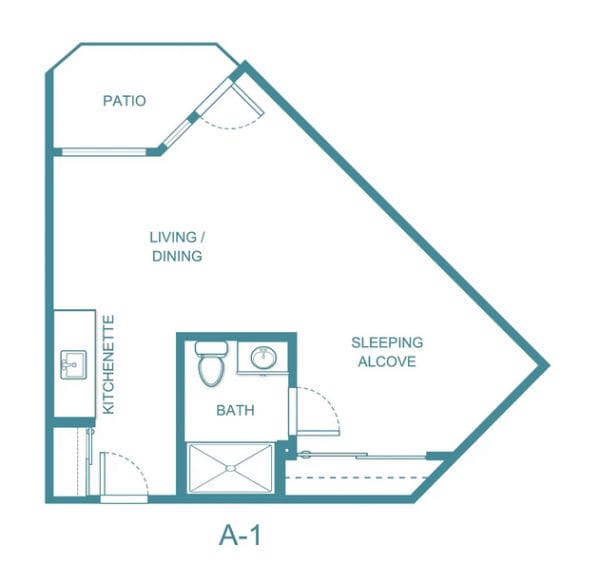 Carmel Place floor plan 1
