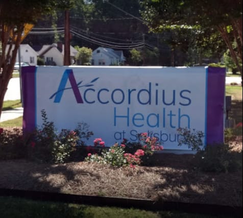 Accordius Health of Salisbury community entrance sign