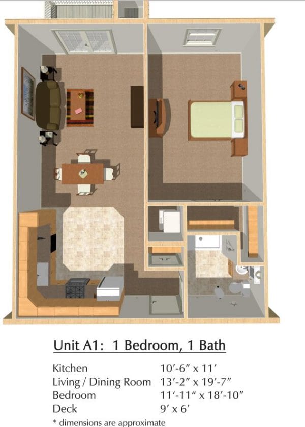 Connect55+ Indianola Floor Plan A1