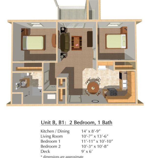Connect55+ Indianola Floor Plan B, B1
