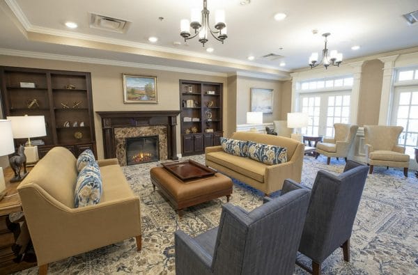 Common area and living room in The Westmont at Short Pump