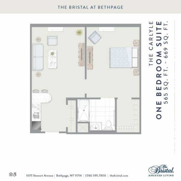 The Bristal at Bethpage The Carlyle One Bedroom