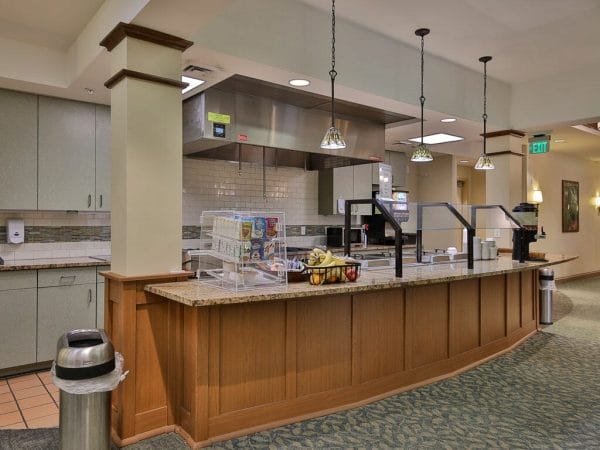 Buffet and food service area in Alliance Community